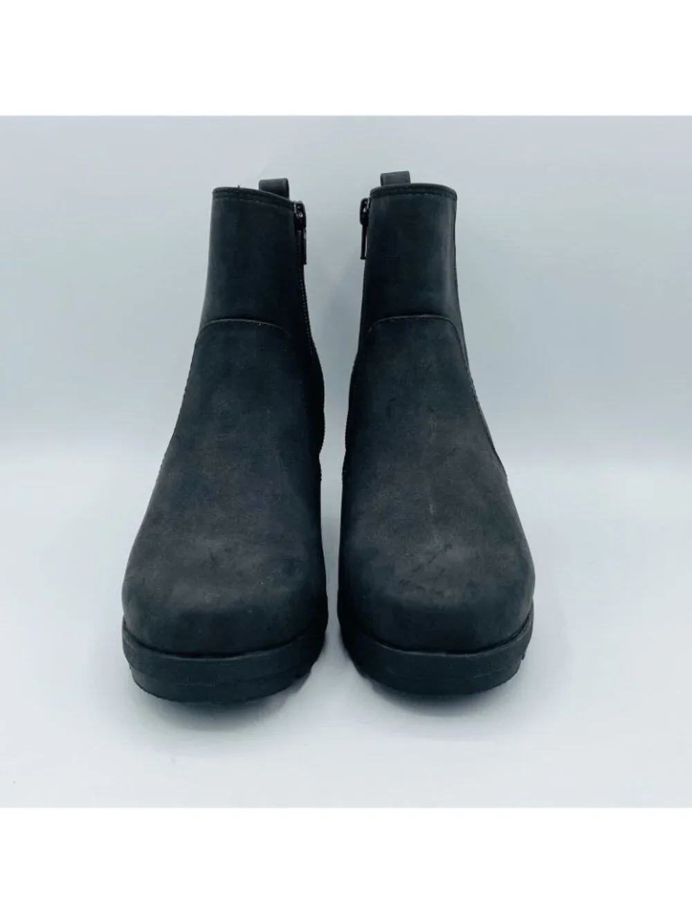 Sonoma Shoes Women's Size 6 M Black Hidden Wedge Heels Booties Boot Ortholite